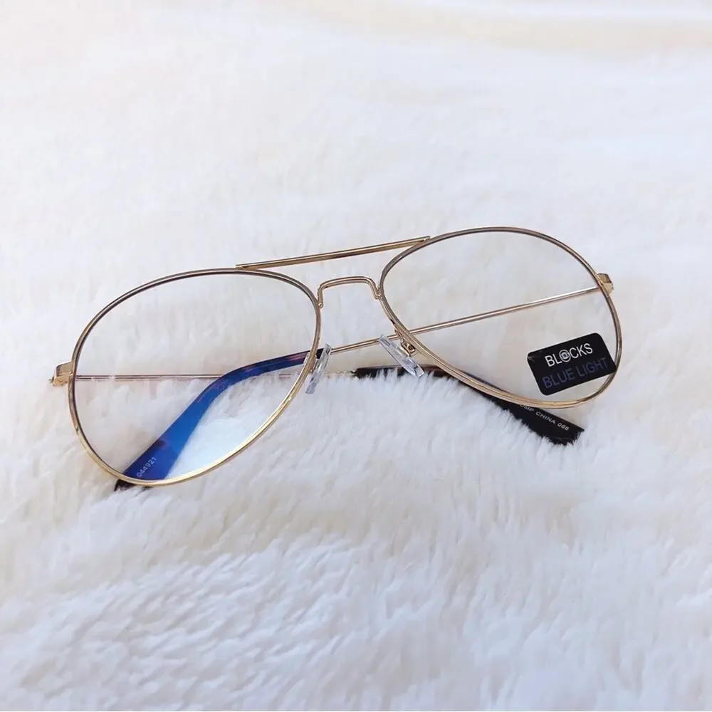 Noelle Gold Blue Light Glasses